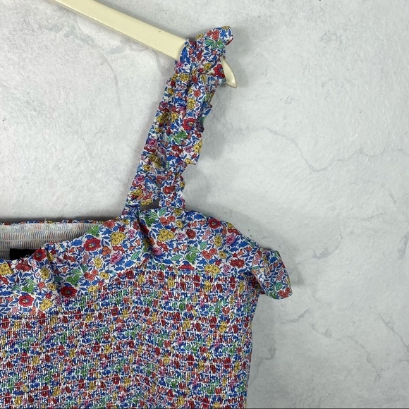[J. Crew] Smocked Ruffle Tank Top - Picture 6 of 6